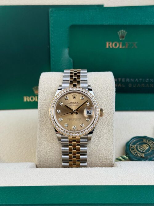Rolex Datejust 31 Champange Diamond Bezel Jubilee 2026 Unworn 278383RBR
