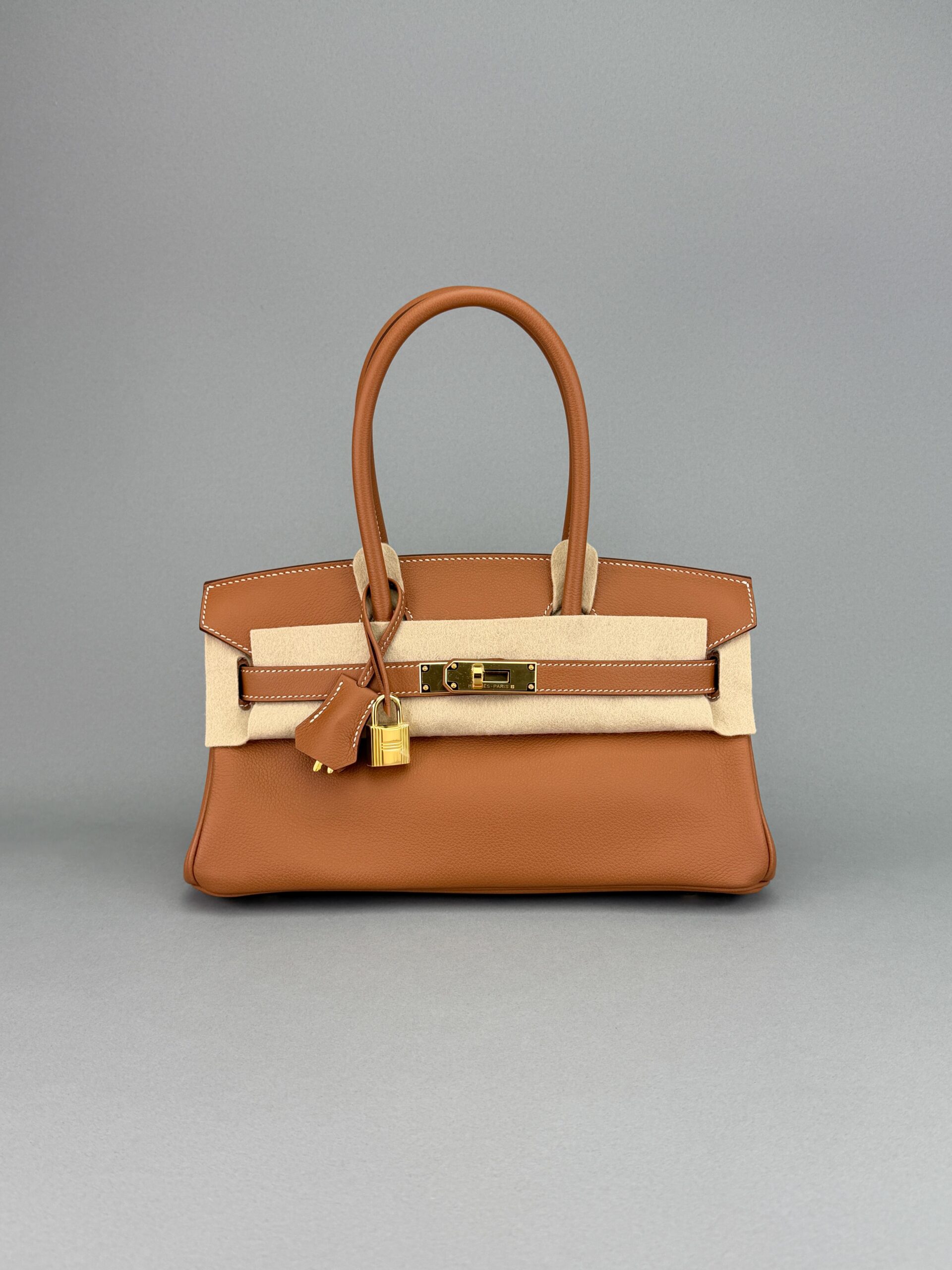 Hermes Birkin Shoulder 29 Retourne Togo Gold Gold Hardware K Stamp