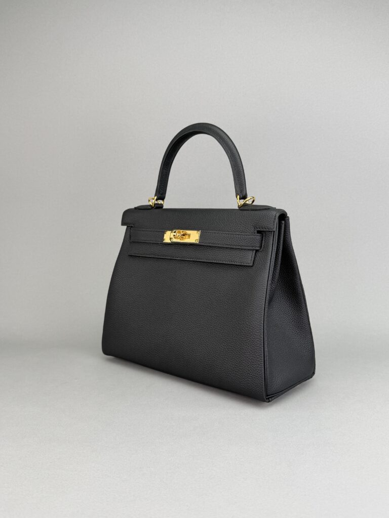 Hermes Kelly 28 Retourne Togo Black Gold Hardware G Stamp 2026
