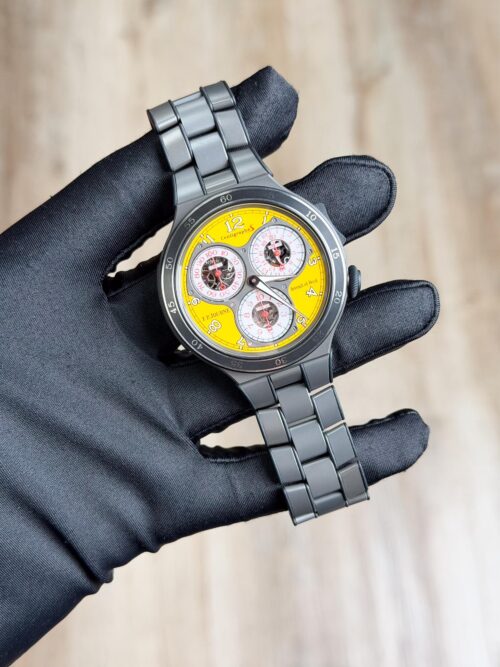 F.P.Journe Centigraphe Line Sport Titanium Yellow Bracelet Preowned CTS2/CT2