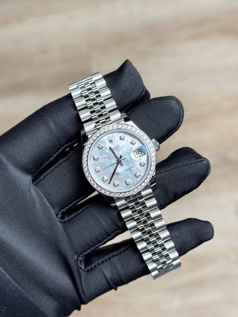 Rolex Datejust 31 MOP Pearl Diamond Bezel Jubilee 2026 Unworn 278384RBR